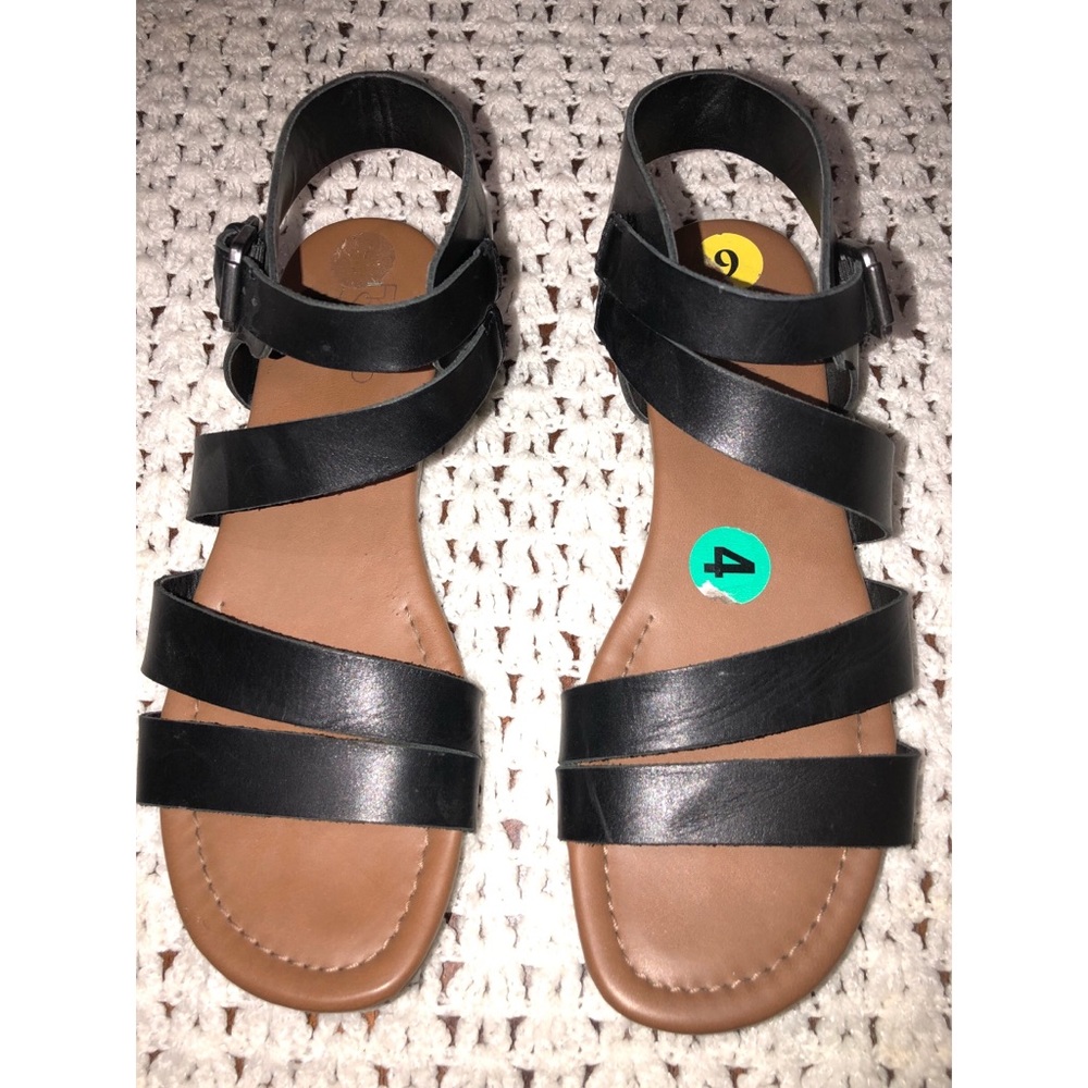 Black and Brown Sandals